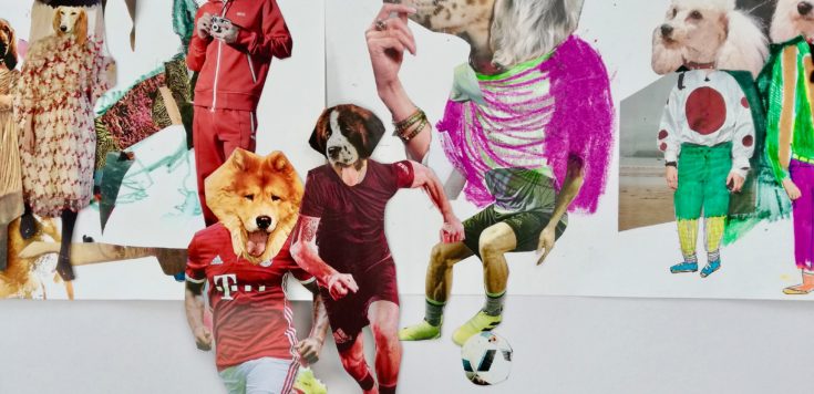 dogs heads collage Alexa Lowe